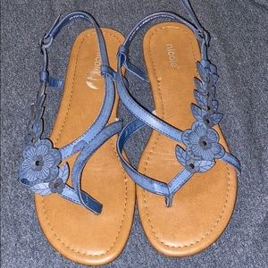 Blue sandals